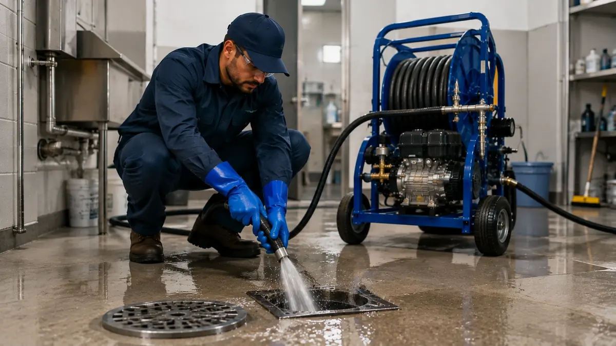 Floor Drain Hydro Jet Cleaning in Coarsegold