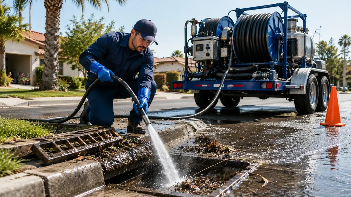 Storm Drain Hydro Jet Cleaning in Coarsegold